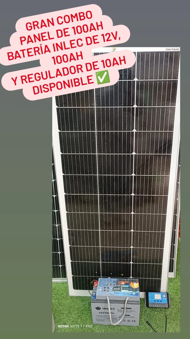 plantas e inversores - Gran Combo Panel Solar,Bateria,Regulador