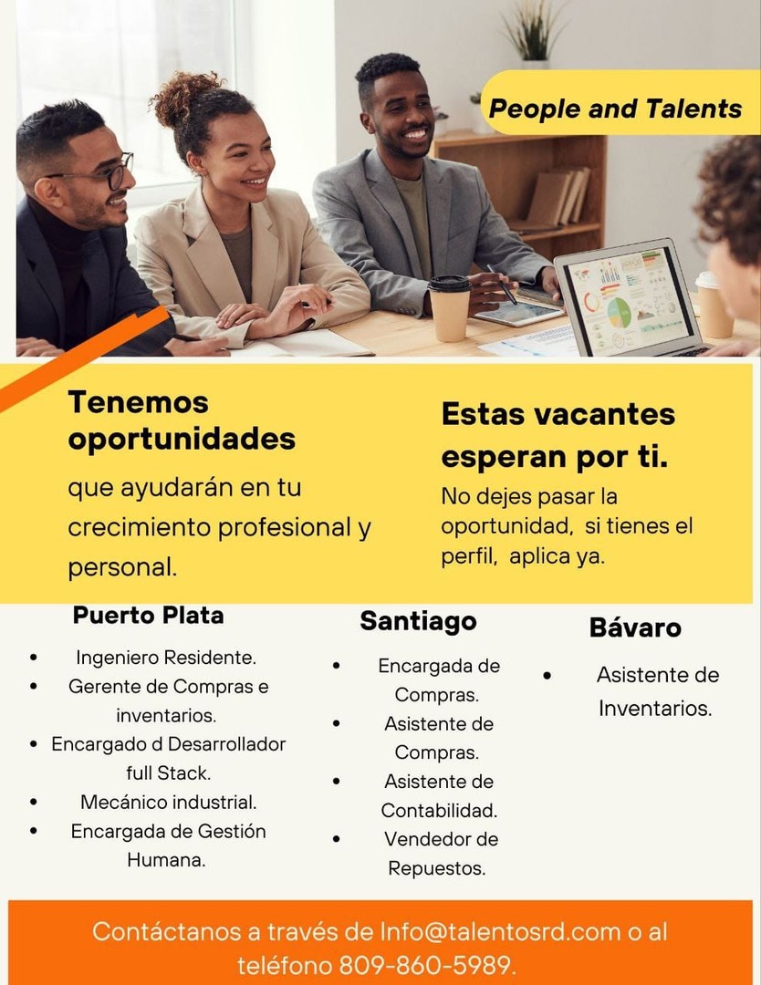 empleos disponibles - Tenemos vacantes disponibles.  0