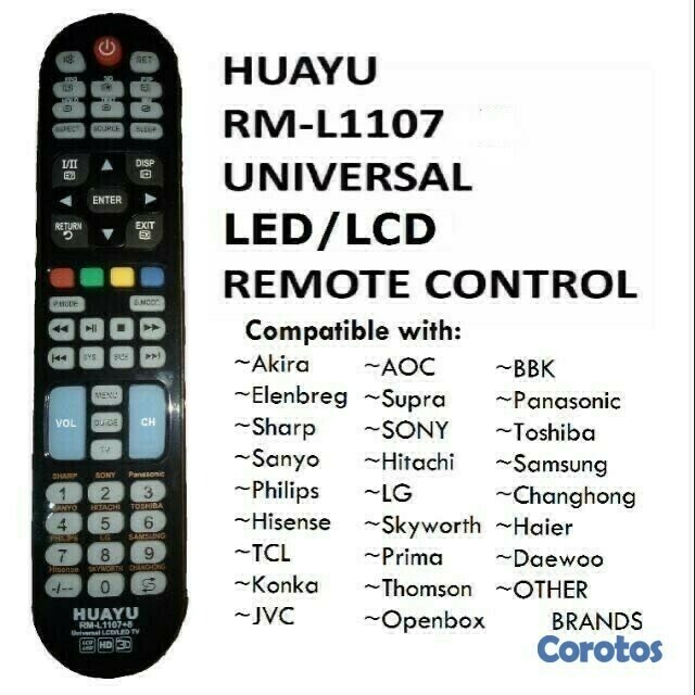 accesorios para electronica - Control remotor universal para tv HD,LED,LCD RM-L1107+12 5