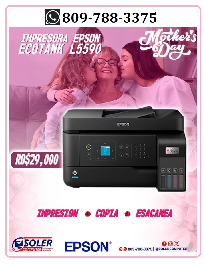 celulares y tabletas - Impresora Multifuncional Epson ecotank L5590