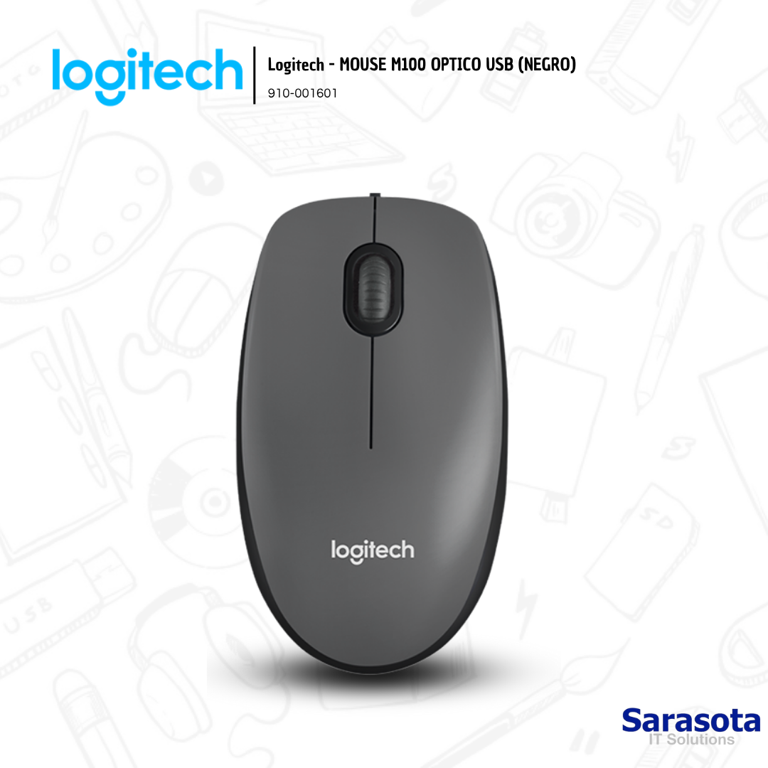 accesorios para electronica - Logitech - MOUSE M100 OPTICO USB (NEGRO) 0