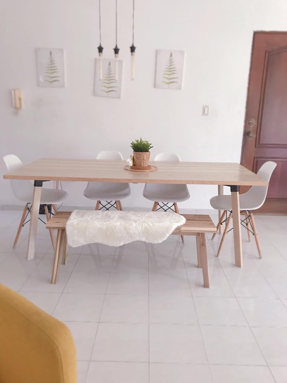 cocina - Comedor de 6 con tope de madera 0
