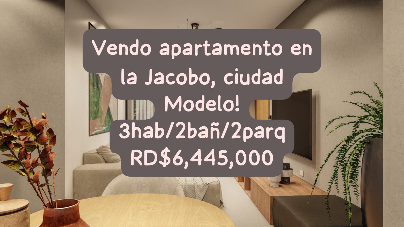 apartamentos - Vendo apartamento en la Jacobo, ciudad Modelo 0