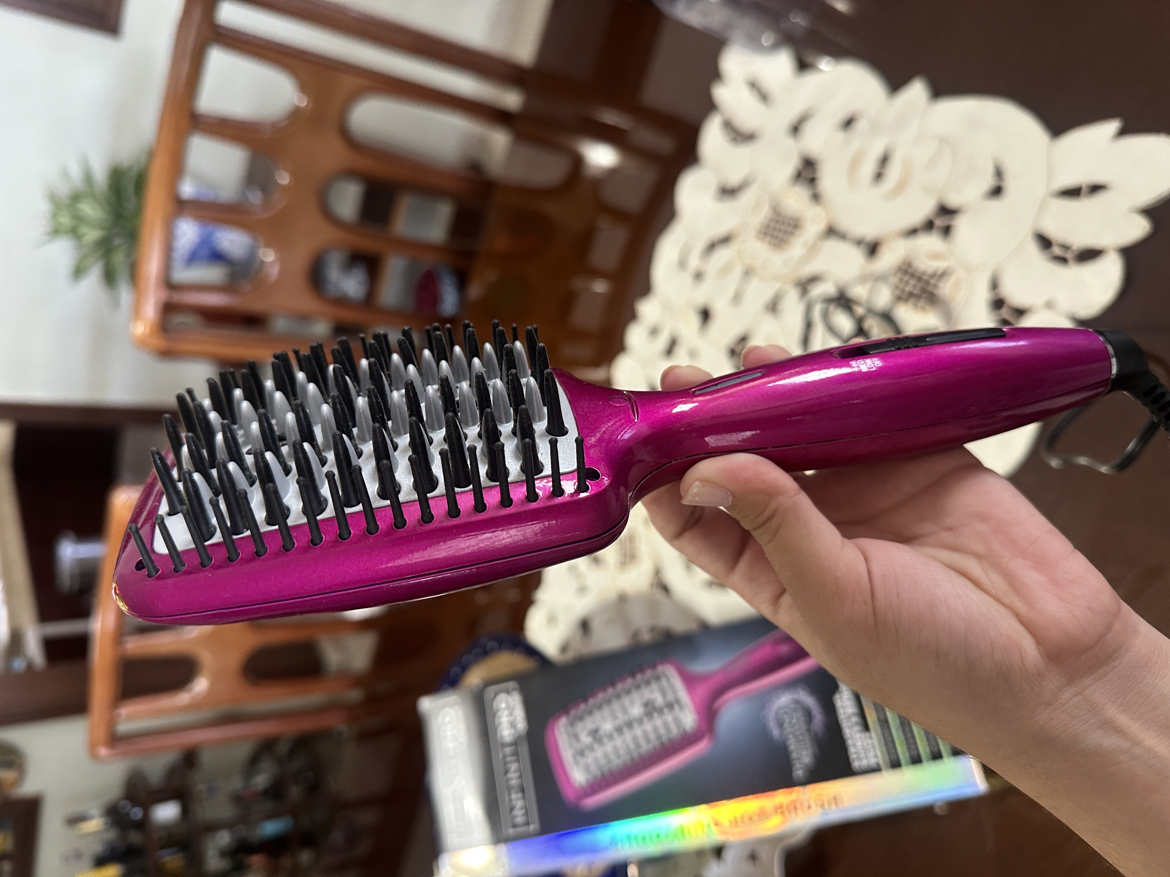 salud y belleza - Cepillo Alisador InfinitiPRO by Conair – Diamond Brilliance Hot Brush 2