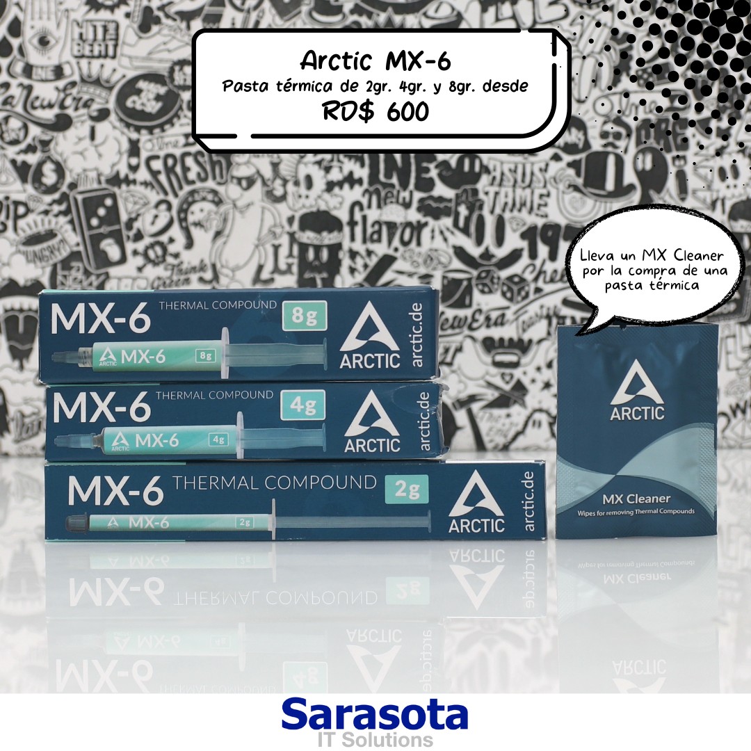 computadoras y laptops - Arctic Pasta térmica MX6 desde 600 0