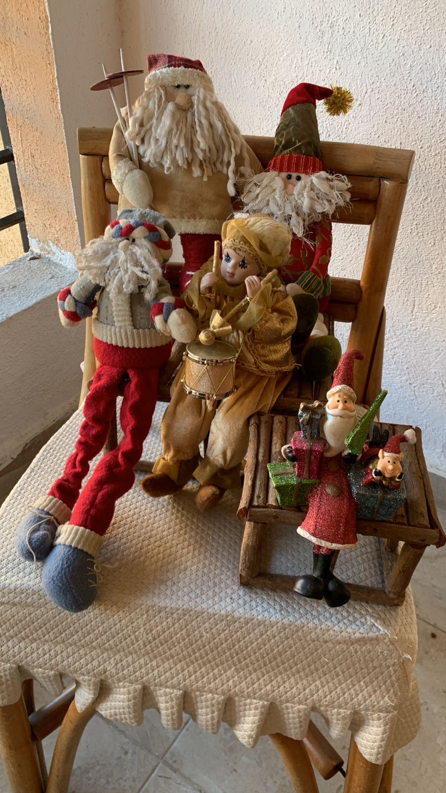 decoración y accesorios - De Oportunidad! 4 SANTA CLAUS Y UN ARLEQUÍN  0