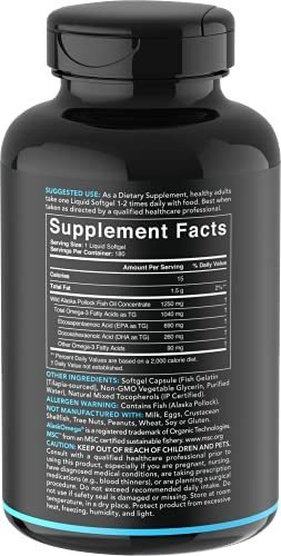 Salud y Equipamiento Médico - Aceite De Pescado Omega-3  Salvaje De Alaska 1
