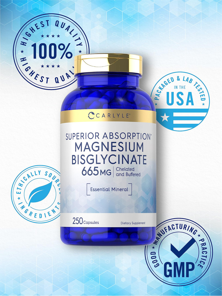 Salud y Equipamiento Médico - Bisglicinato De Magnesio 665 Mg - 250 Capsulas 4