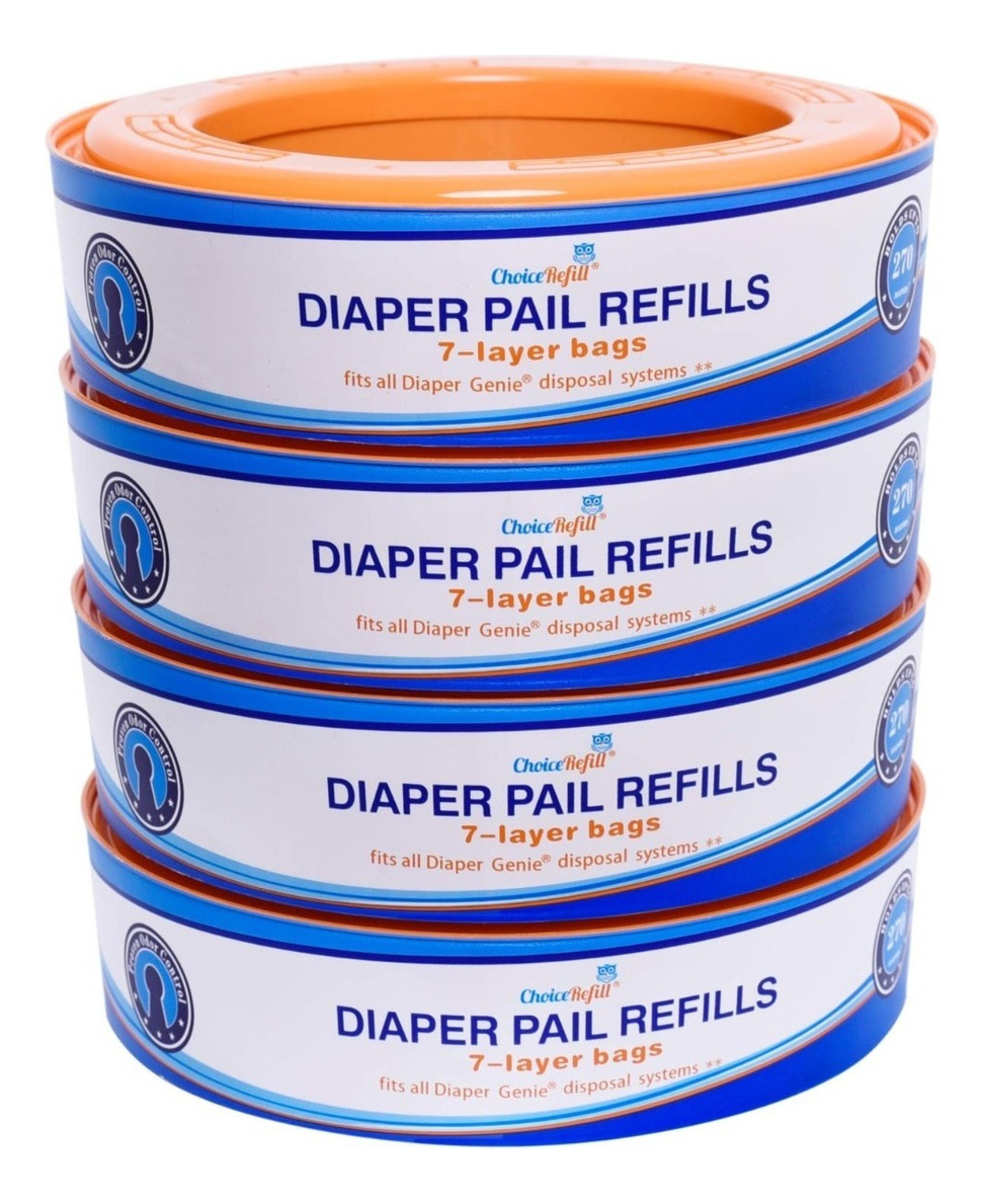 Salud y Equipamiento Médico - Choicerefill Compatible Con Diaper Genie Pails 4pack 1080 Co 0