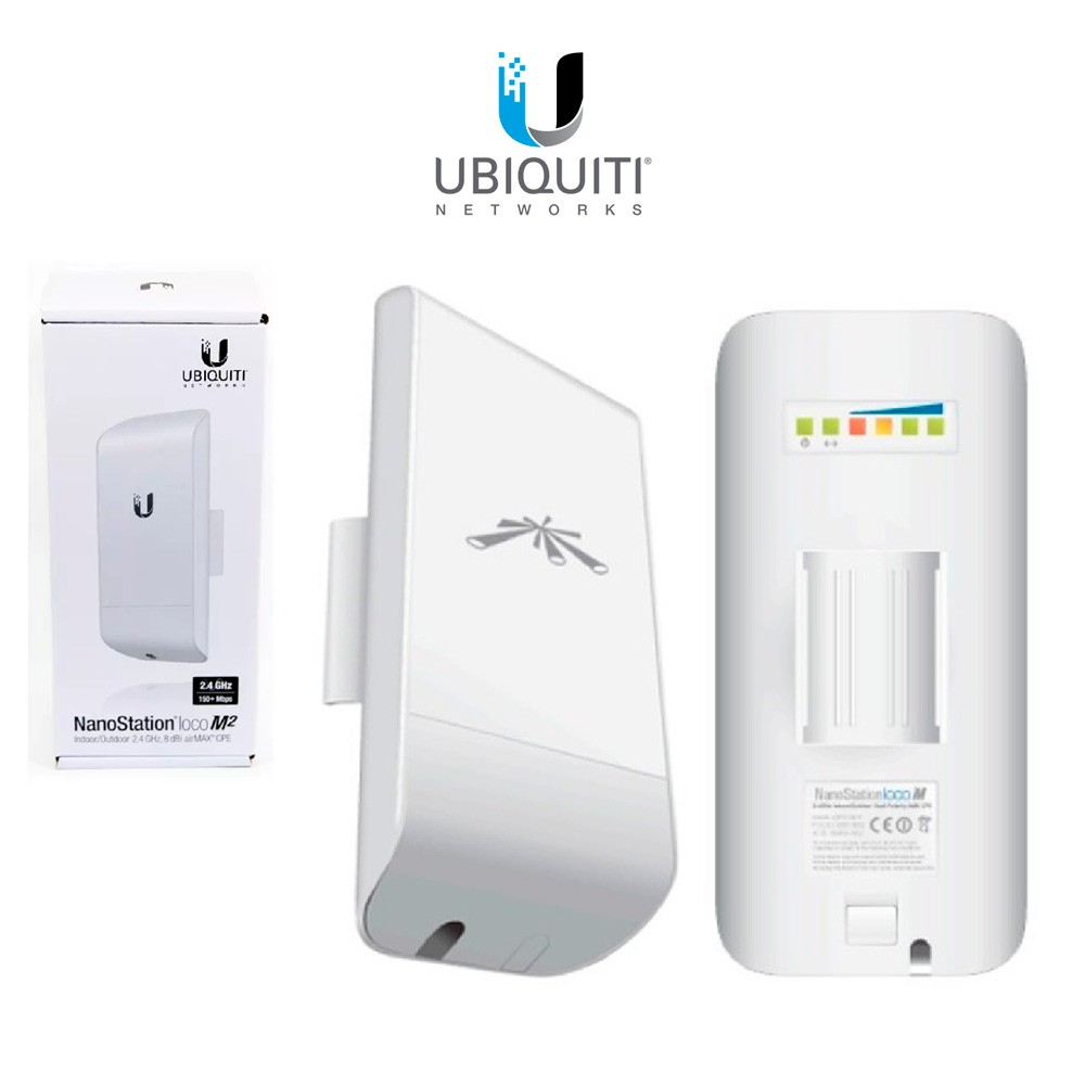 computadoras y laptops - ACCESS POINT UBIQUITI NANOSTATION LOCO M5 AIRMAX INDOOR OUTDOOR 5.8GHZ  0