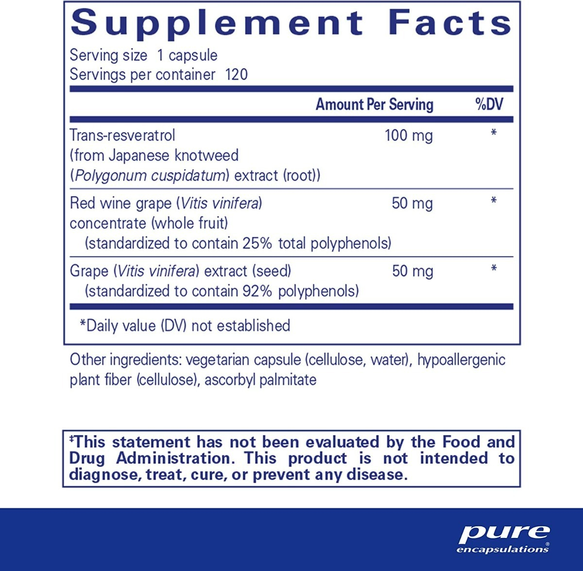 Salud y Equipamiento Médico - Resveratrol Pure Encapsulations - - Unidad A $5282 1