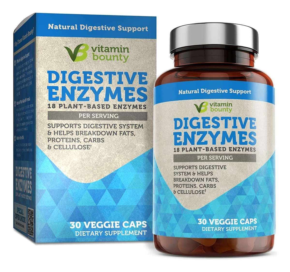 Salud y Equipamiento Médico - Enzimas Digestivas 30cap Vitami - - Unidad A $7827