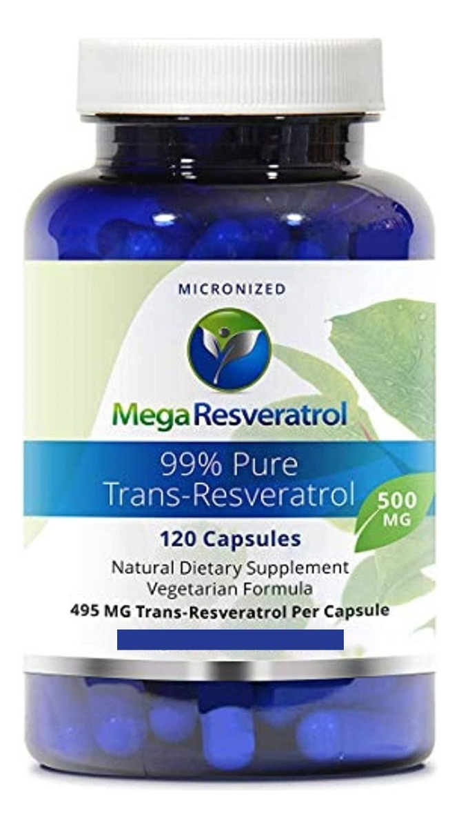 Salud y Equipamiento Médico - Mega Resveratrol 120 Cápsulas - Un - Unidad A $6541 0