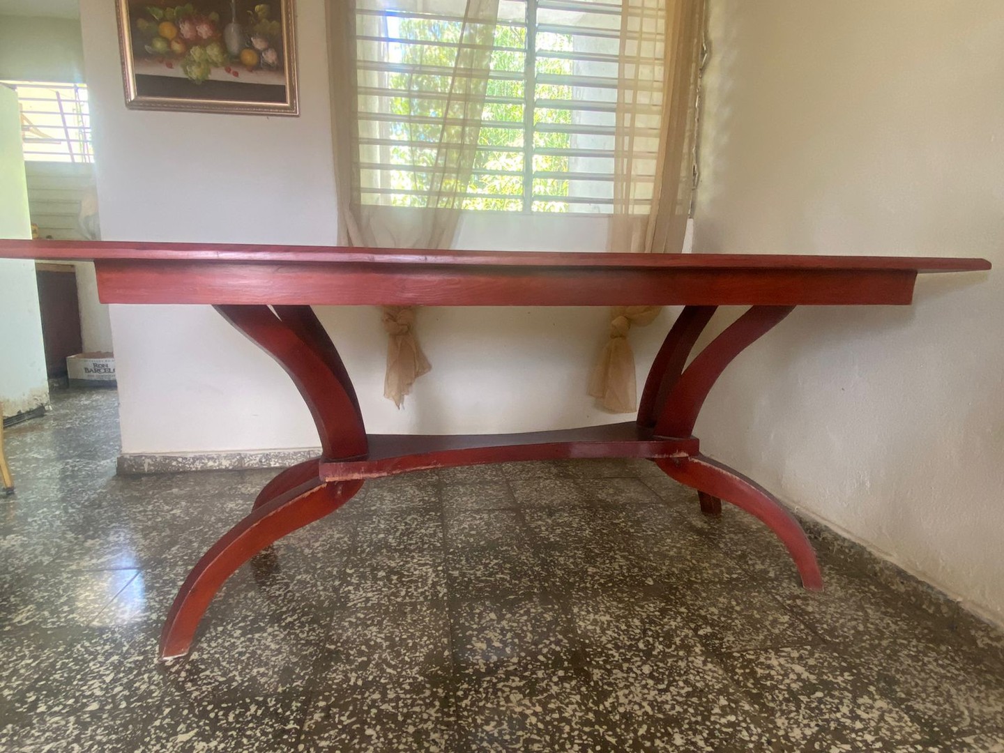 muebles y colchones - Mesa de comedor en Caoba  1