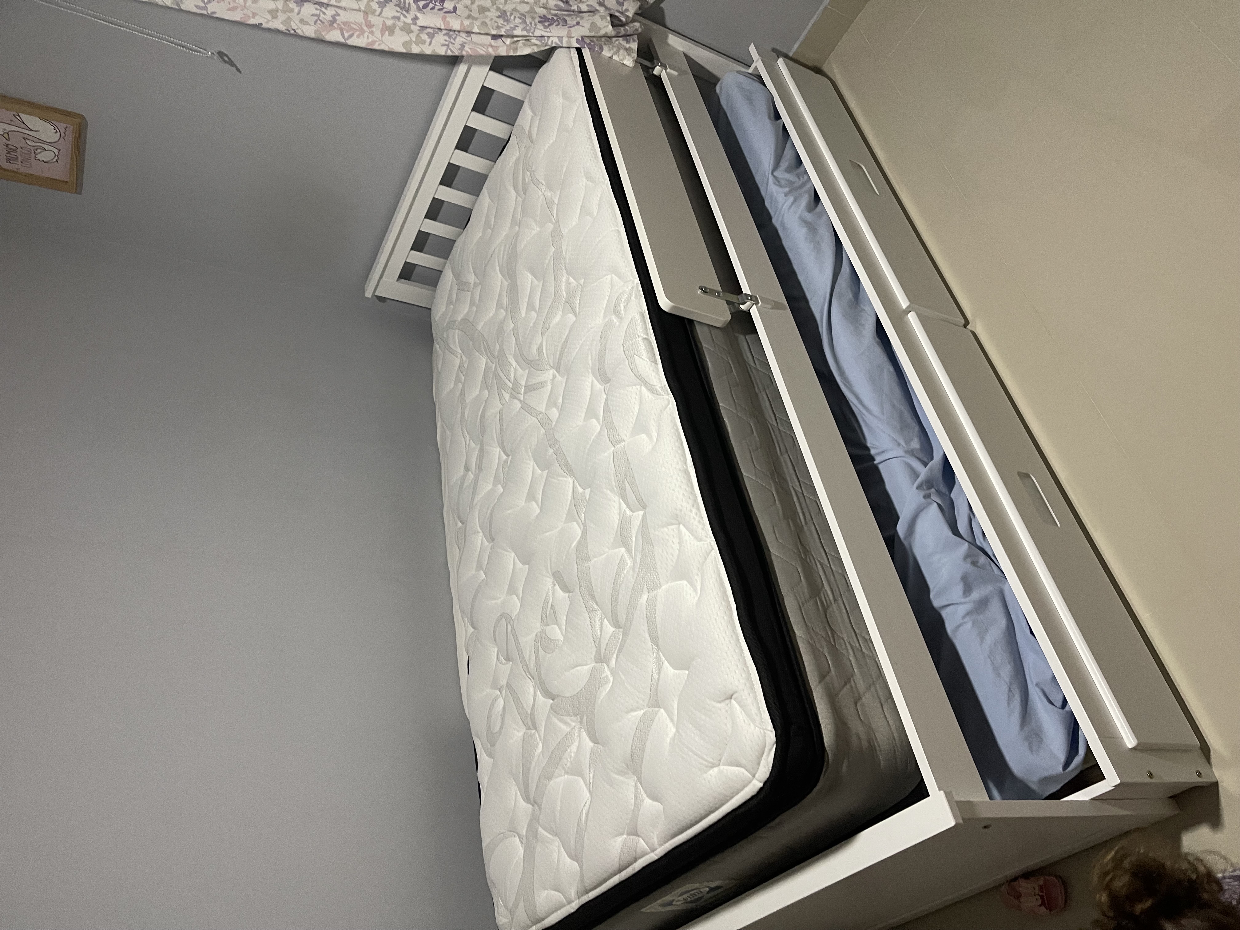 muebles y colchones - venta colchón boxspring twin nuevo sealy 0