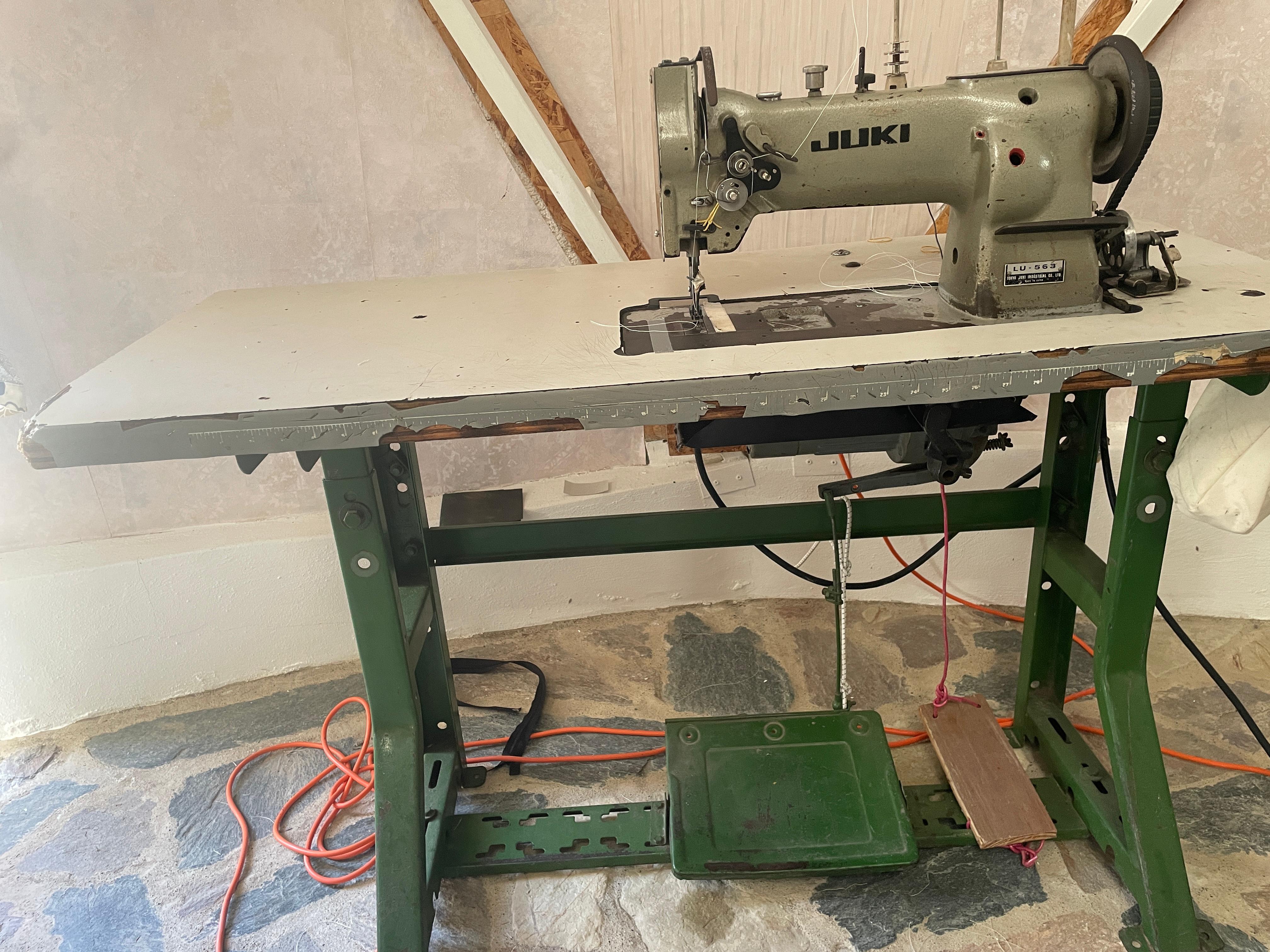 herramientas, jardines y exterior - Máquina de coser JUKI LU-563 industrial  2