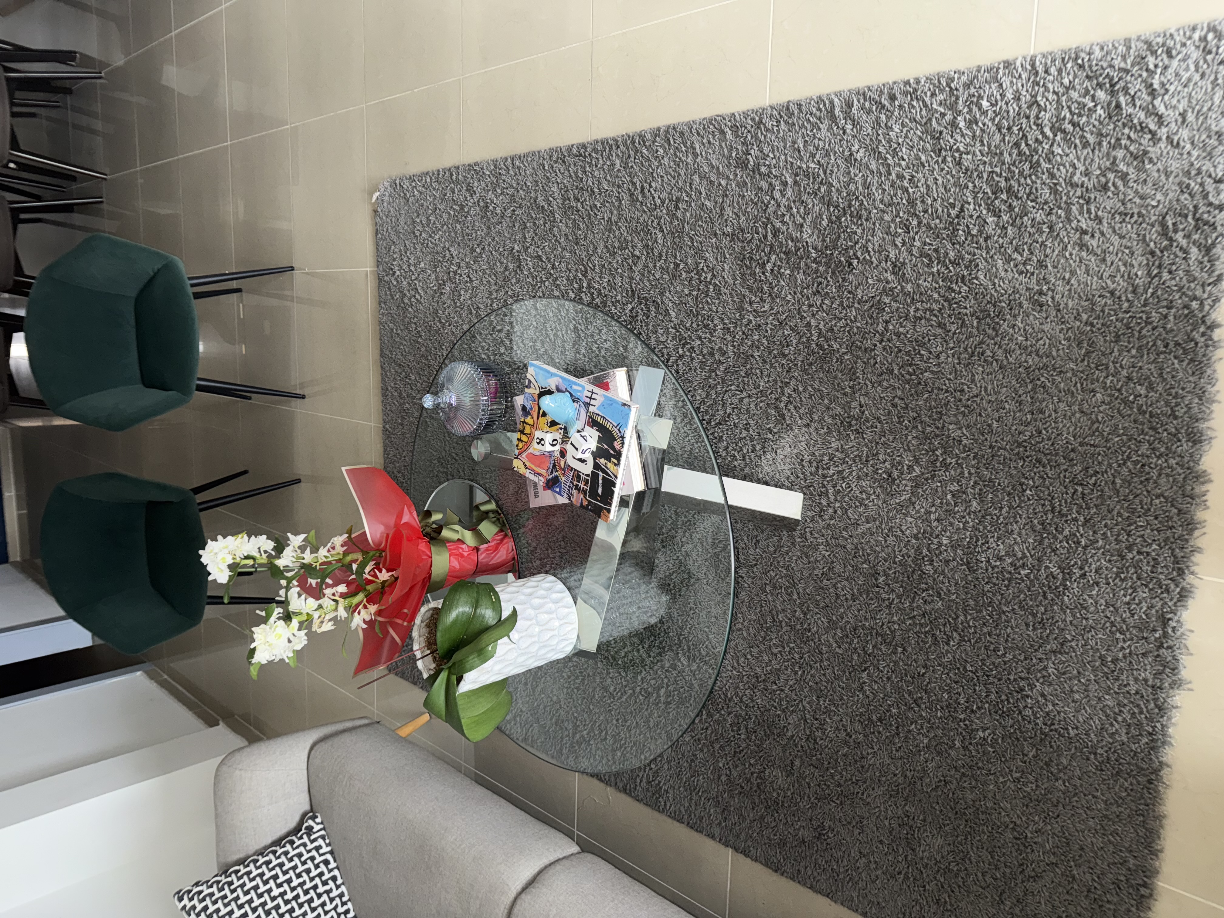 decoración y accesorios - Alfombra Gris pelo corto 0