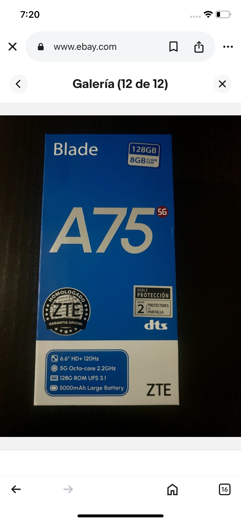 celulares y tabletas - celular zte  3
