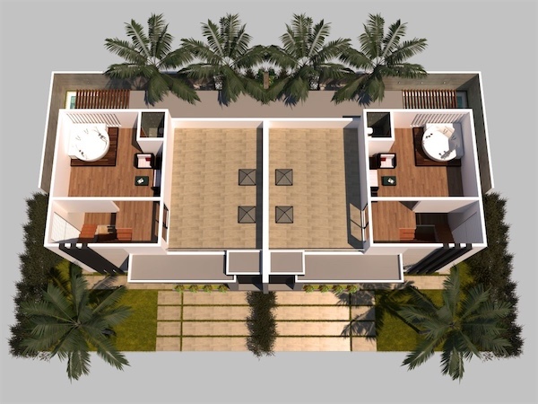 casas vacacionales y villas - Ventas de villas en downtown punta cana con 292mts 7