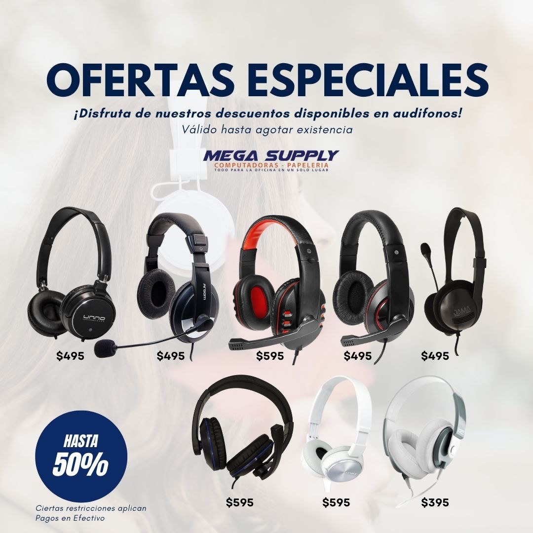 computadoras y laptops - AUDIFONOS CON MICROFONOS USB Y DE PLUG  0