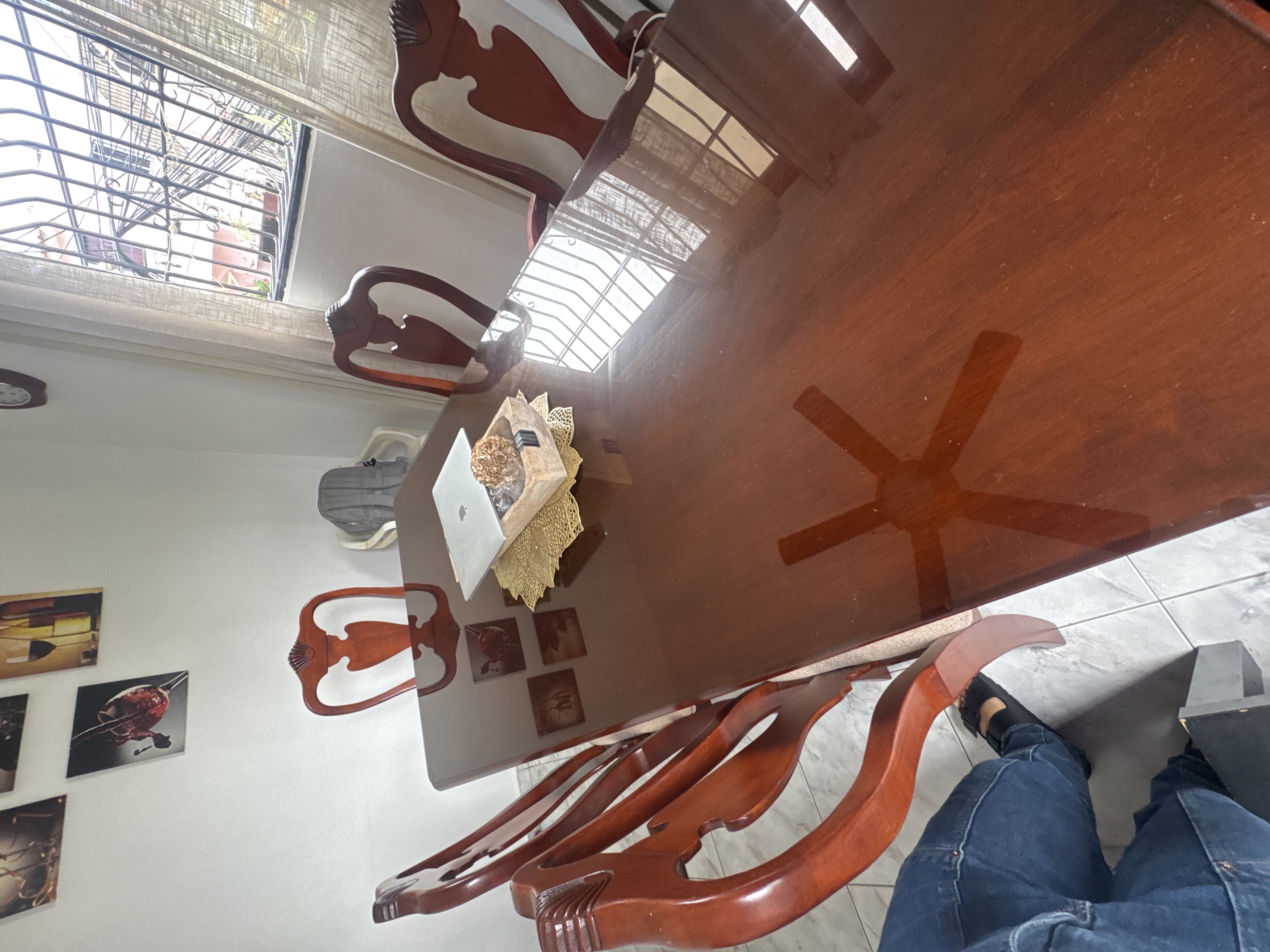 muebles y colchones - comedor de caoba 2