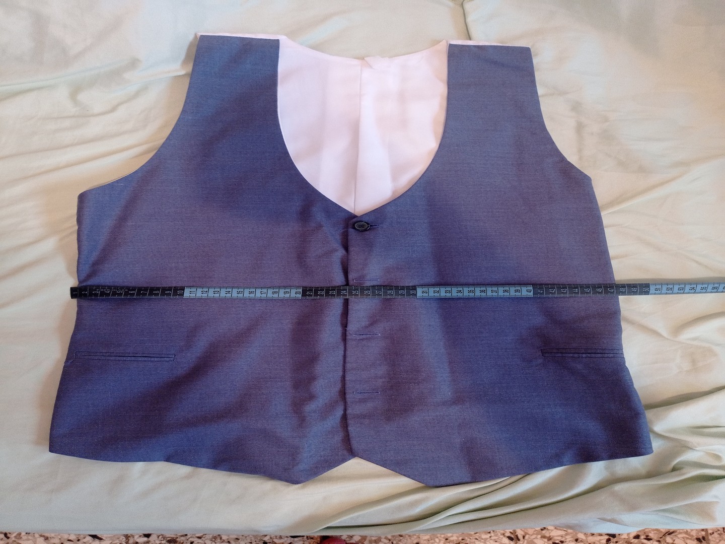 ropa para hombre - Traje Gris Azulado 7