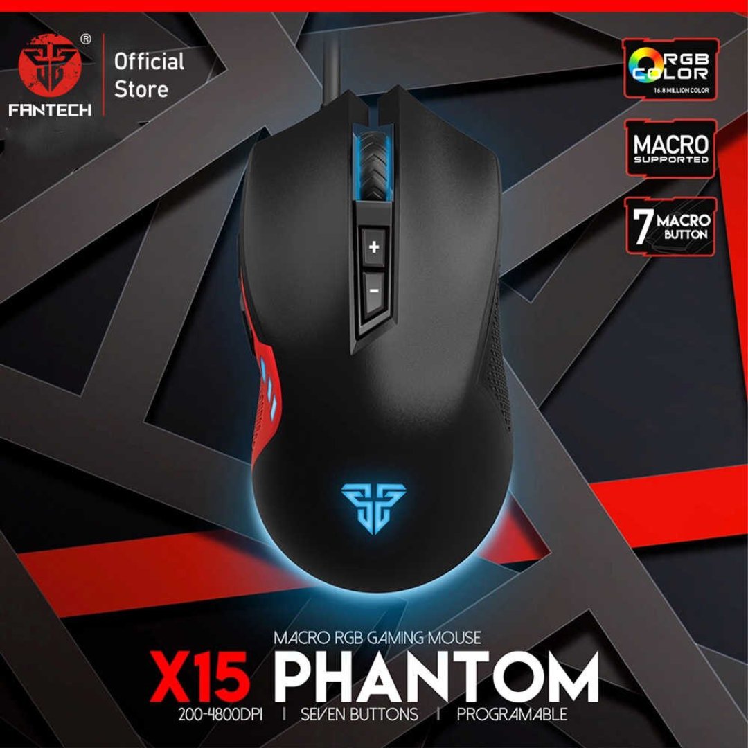 accesorios para electronica - MOUSE Fantech USB GAMIN  Mod.X15  PARA JUGADORES ALTO NIVEL  0