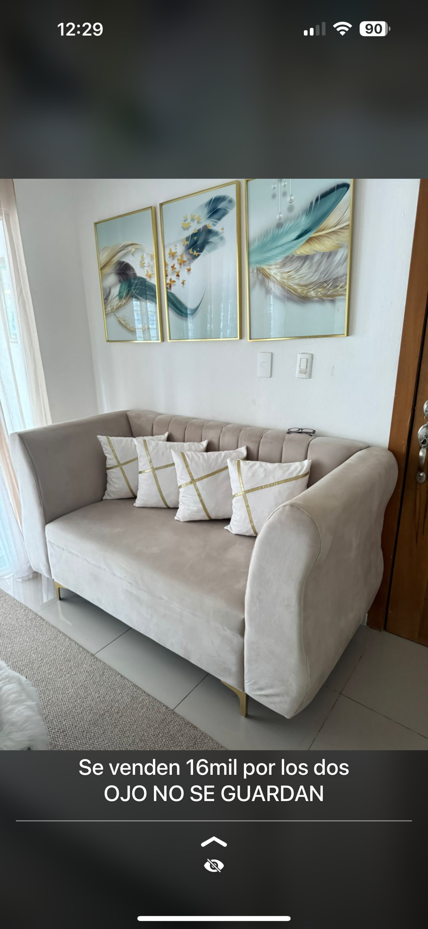 muebles y colchones - vendo juego de muebles color crema