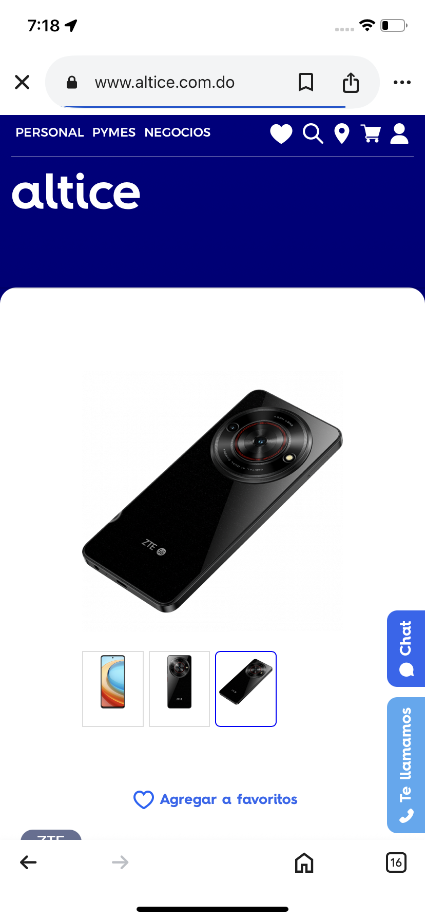 celulares y tabletas - celular zte 