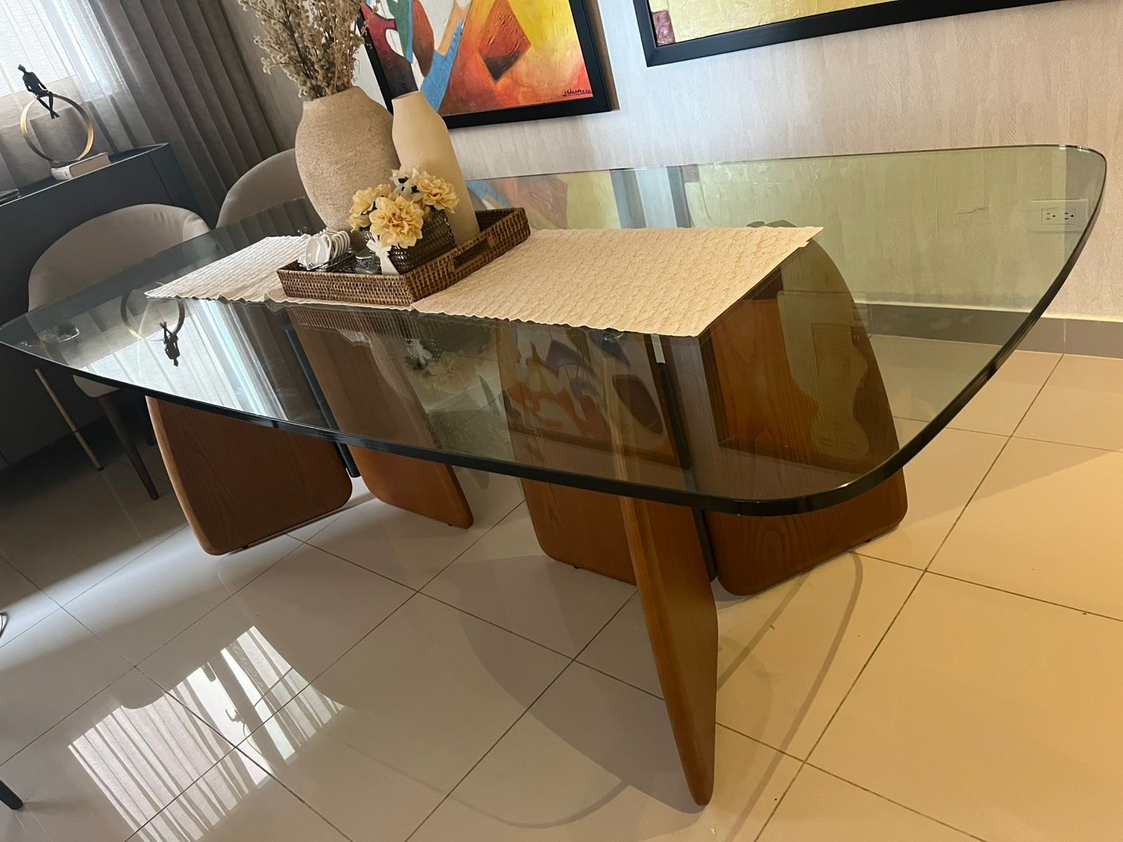 muebles y colchones - MESA COMEDOR ILUMEL 6 u 8 COMENSALES 0