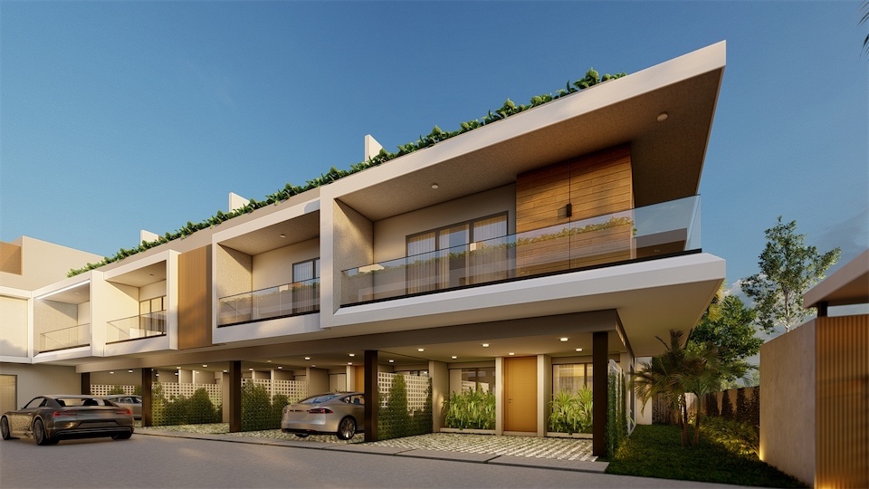 casas vacacionales y villas - Venta de villas en punta cana con jacuzzi incluido entrega marzo 2025 3