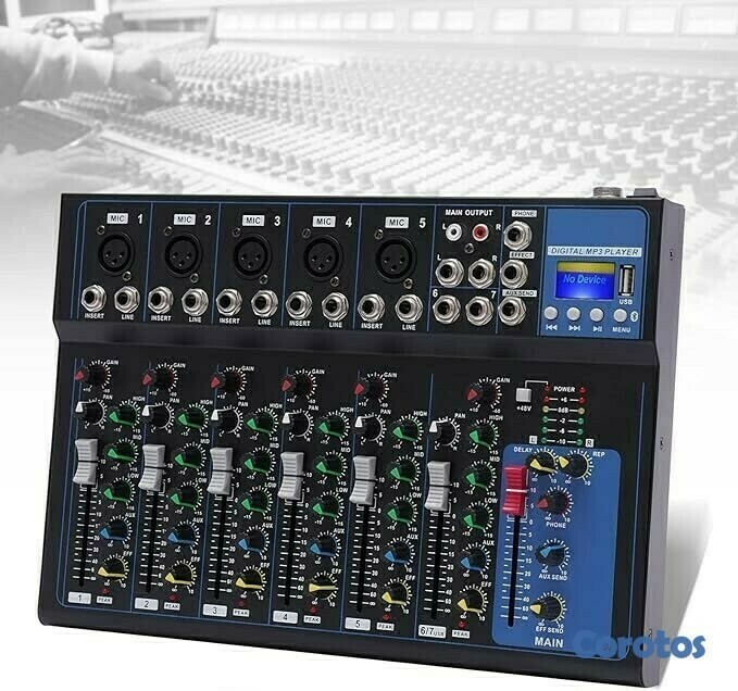 camaras y audio - Mezcladora de sonido audio de 7 canales - U2 1