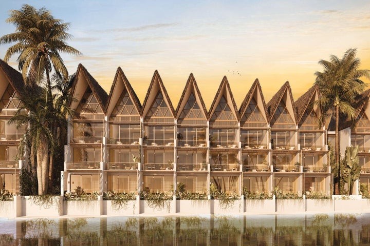 apartamentos - Proyecto en venta Punta Cana #24-1932 un dormitorio, balcón, muelle propio.
 1