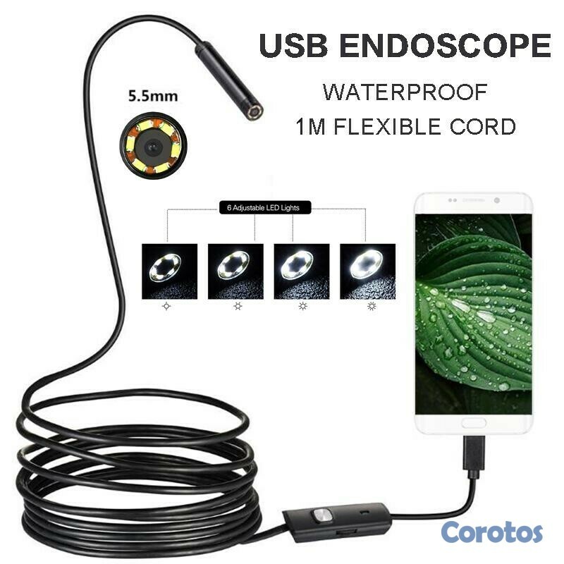 otros electronicos - Camara Endoscopica USB Boroscopio Camara de inspeccion Android endoscopio 2 mts 2