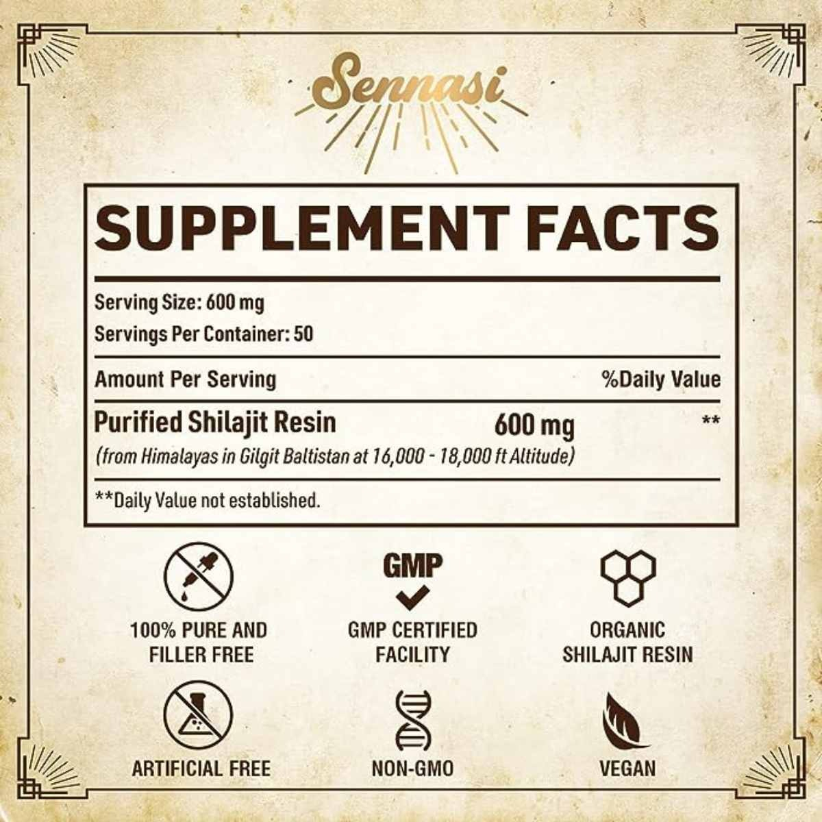 Salud y Equipamiento Médico - Shilajit 30 Gramos Sennasi 1