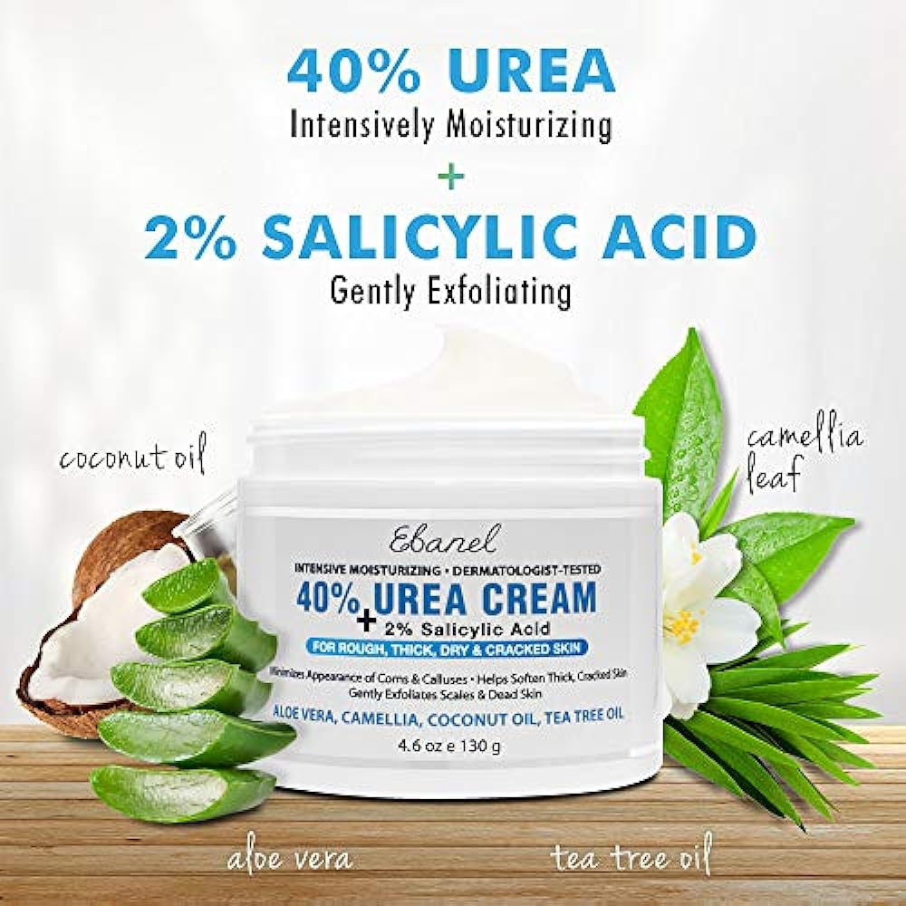 Salud y Equipamiento Médico - Crema De Urea 40% Mas Acido Salicilico 4.6 Oz, Crema 1