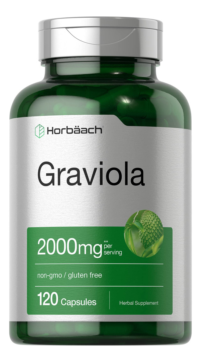 Salud y Equipamiento Médico - Extracto De Graviola 2000 Mg 120 Cap Horbaach 0