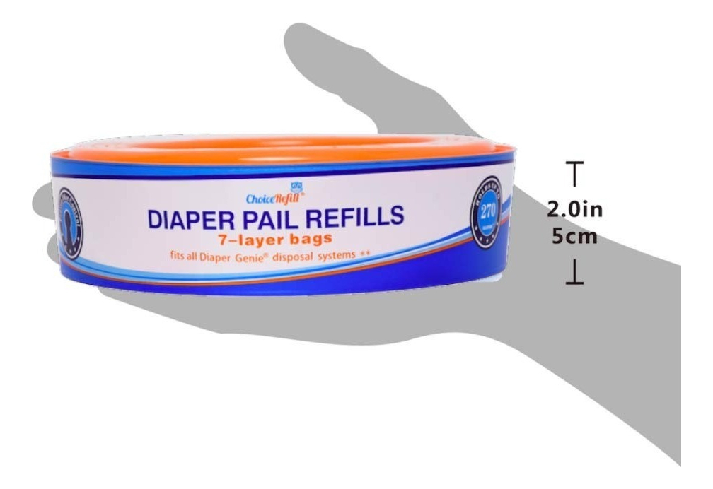 Salud y Equipamiento Médico - Choicerefill Compatible Con Diaper Genie Pails 4pack 1080 Co 1