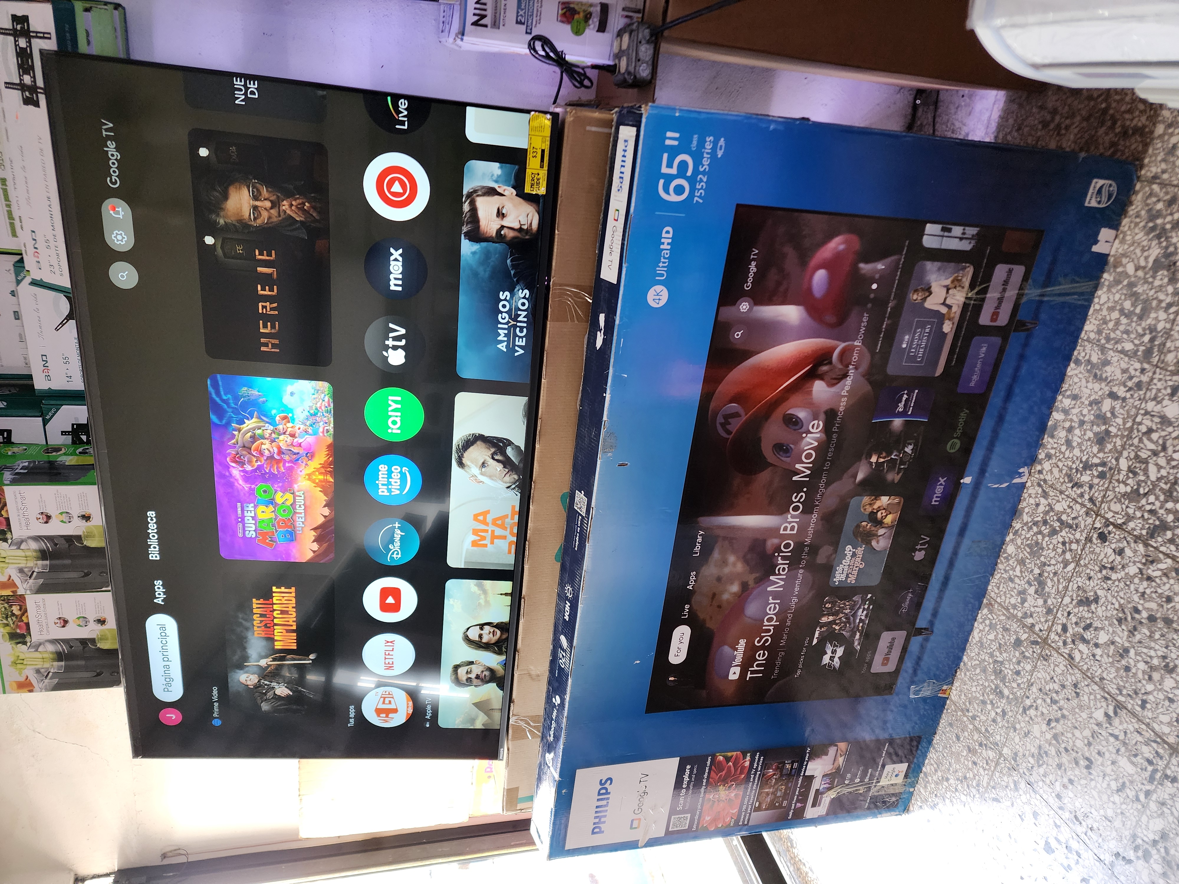tv - smart tv 65" androidtv philips google 4k
 0
