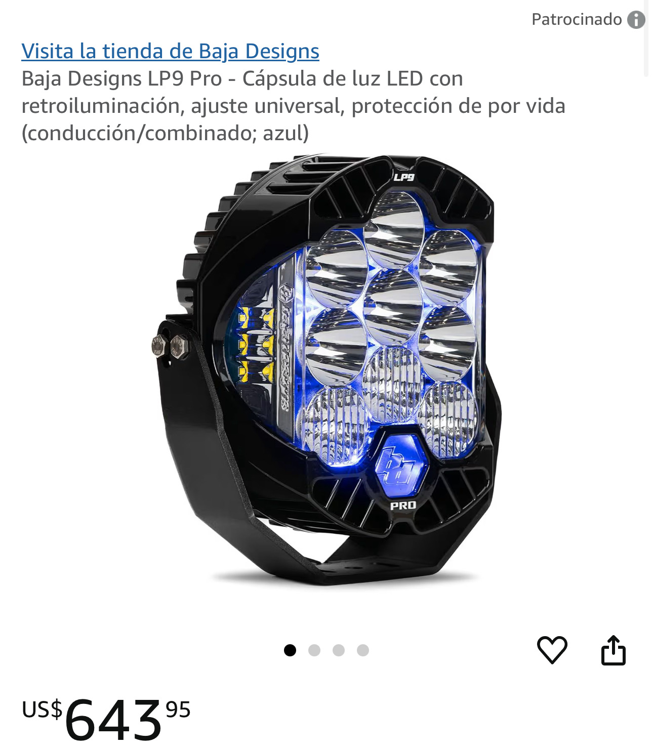 accesorios para vehiculos - Luces Baja Designs LP9 Pro 0