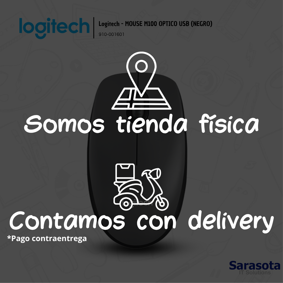 accesorios para electronica - Logitech - MOUSE M100 OPTICO USB (NEGRO) 1