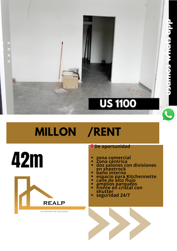 oficinas y locales comerciales - Local céntrico en el millon  0