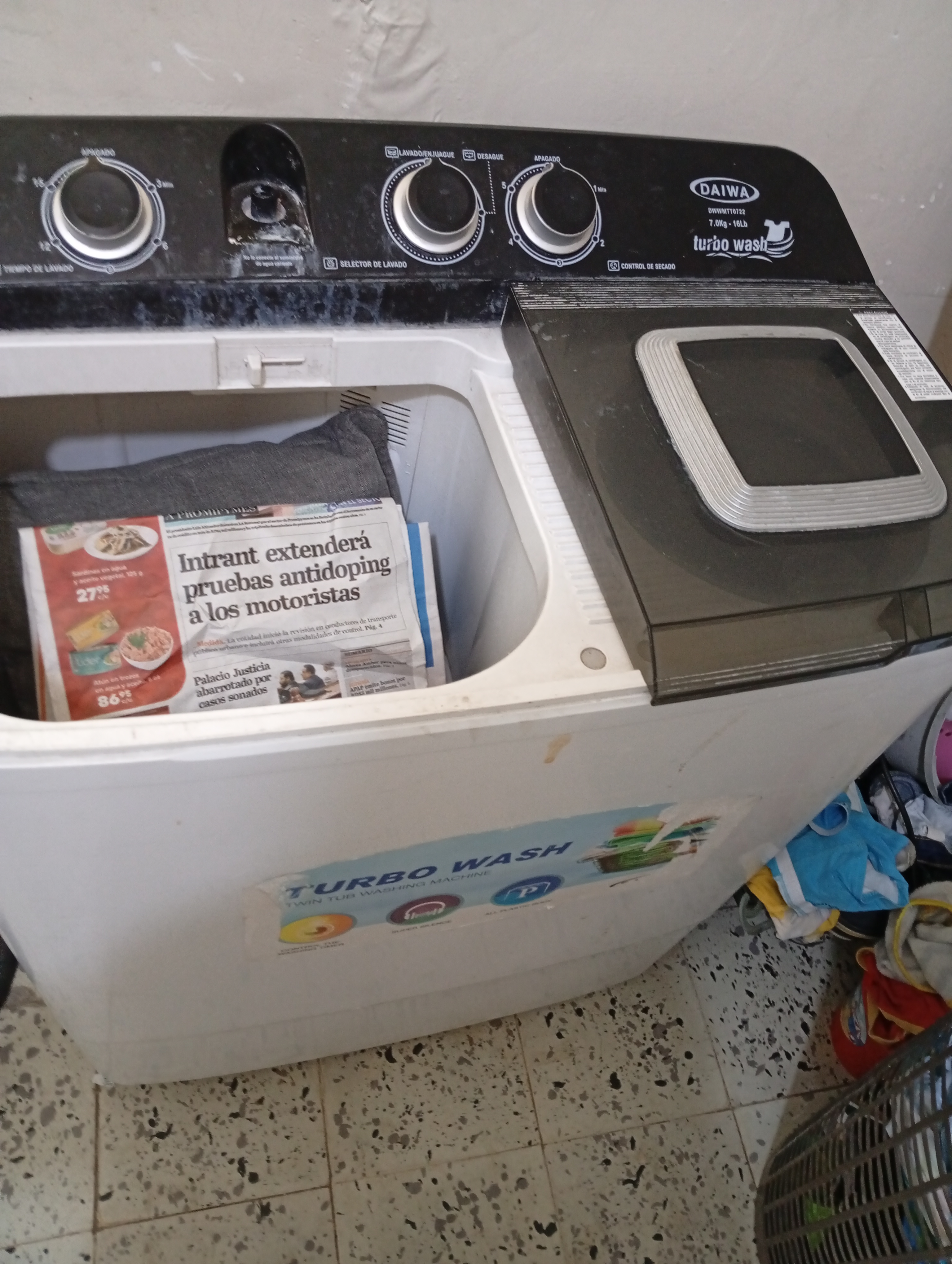 electrodomesticos - vendo lavadora como nueva de 16 libra 5