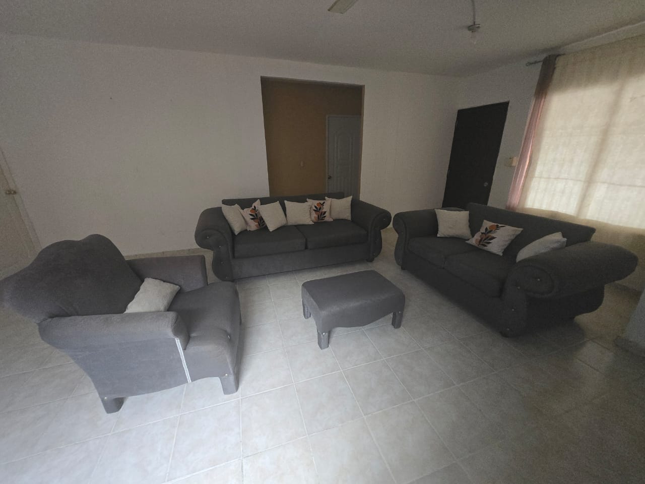 muebles y colchones - Juego de muebles, de color gris. 3