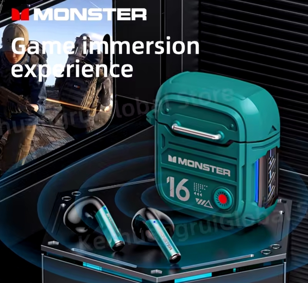 accesorios para electronica - Auricular Gamer Monster XKT16 bluetooth 5.3 EN OFERTA  3