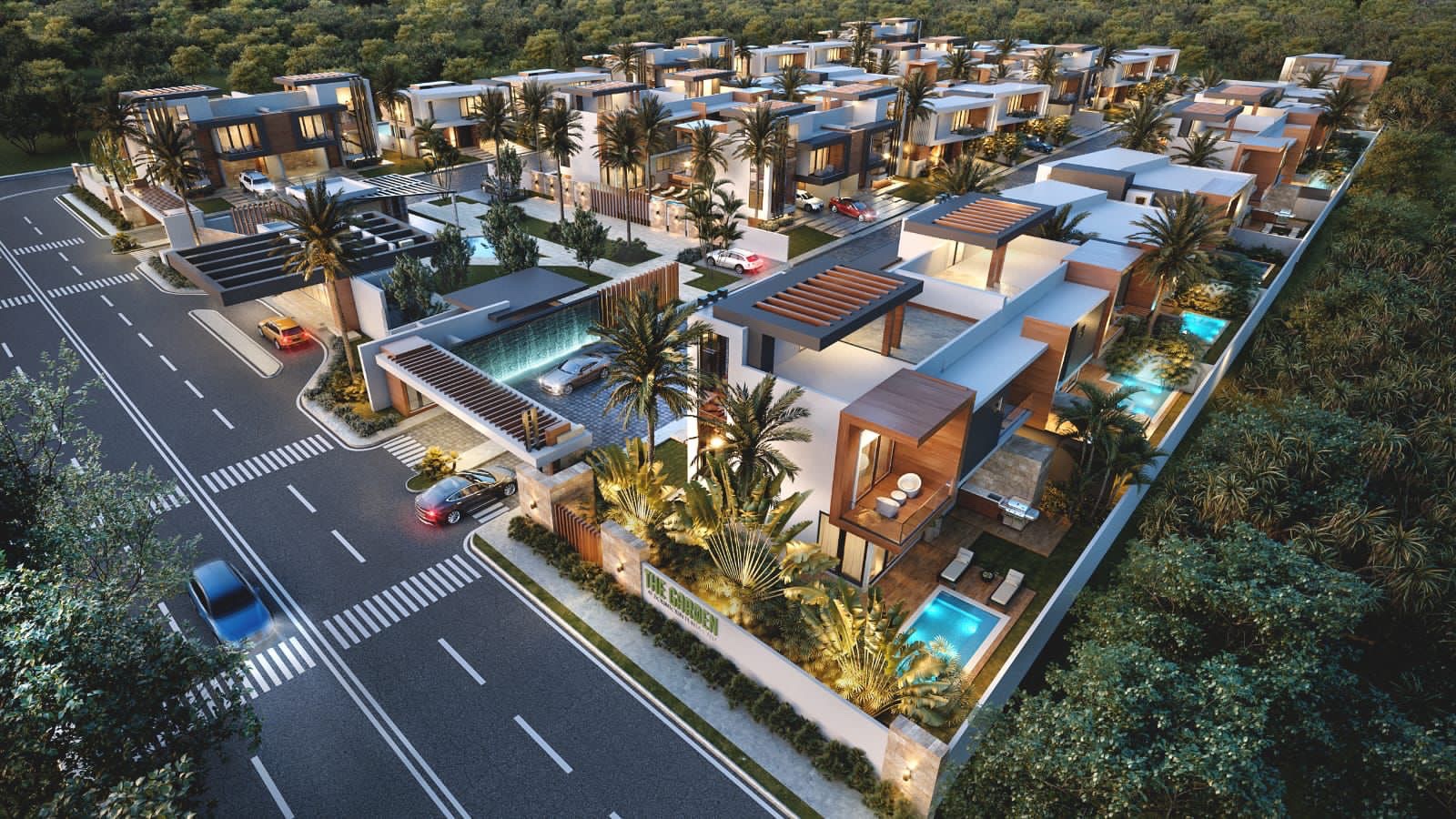casas vacacionales y villas - Venta de villas de lujo con piscina  en Downtown punta cana zona turística  1