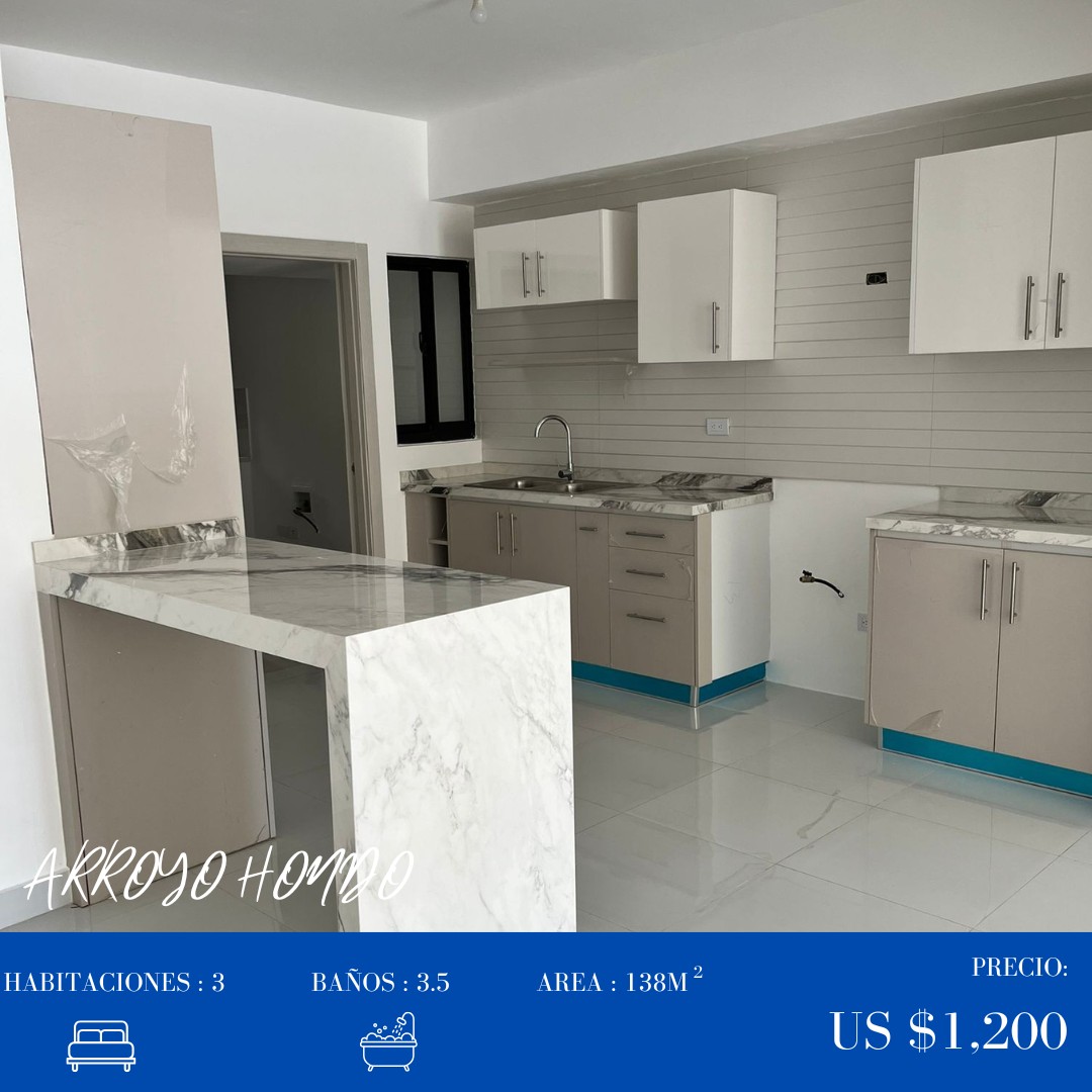 apartamentos - Casi nuevo y moderno apartamento en Arroyo Hondo 2