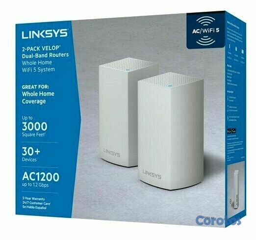 otros electronicos - ACCESS POINT LINKSYS MESH VELOP WIRELESS AC1200