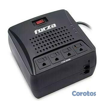 computadoras y laptops - REGULADOR DE VOLTAJE FORZA 3000VA, REGLETA DE 4XTOMAS 110V/1500W/900J, 2XRJ11/RJ 2