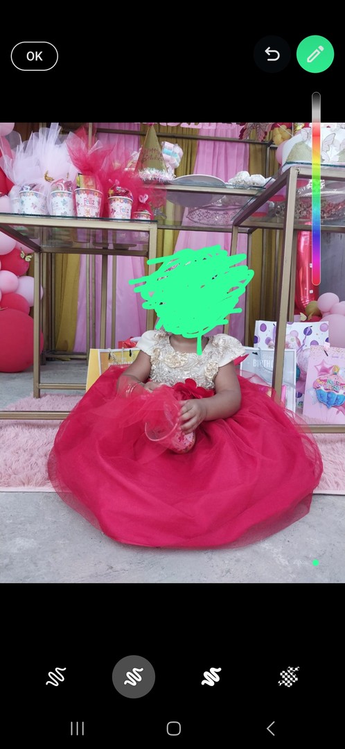 ropa y zapatos - Hermoso vestido, para una bebe de 1 año. Como nuevo una sola postura. 1
